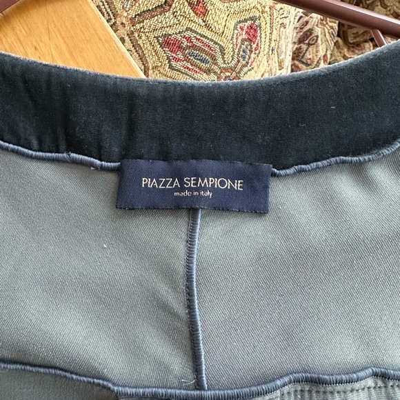 *Piazza Sempione Womens tunic dress crushed velvet blue green size 44 - Picture 8 of 9